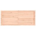 vidaXL Kúpeľňová doska 140x60x(2-4) cm neošetrený masív