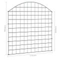 vidaXL Oblúkový záhradný plot 77,5x78,5 cm, zelený