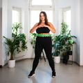 Masážna obruč HMS HHW12 plus size so závažím zelená