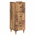 vidaXL Zásuvkový kabinet 33 x 34,5 x 90 cm Kompozitné drevo