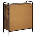 vidaXL Servírovacia skriňa Dymový dub 97 x 33 x 81 cm Kompozitné drevo
