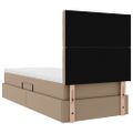 vidaXL Postel s úložným prostorem a LED svetlom Kapsulín 90 x 190 cm