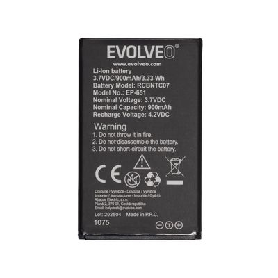 EVOLVEO orig. batéria 900 mAh pre EasyPhone XG (EP-650)