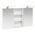 vidaXL Set kabinetov do kúpeľne 3 ks 90 x 10,5 x 50 cm