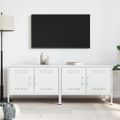 vidaXL TV skrinky 2 ks biele 68x39x50,5 cm oceľ