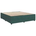 vidaXL Posteľ boxspring s matracom Tmavozelená 200 x 200 cm Zamat