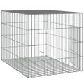 vidaXL Klietka pre králiky 78x54x54 cm pozinkované železo