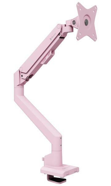 AROZZI ALZARE NEO Pink/ stolní držák pro monitory/ plynový píst/ kovový/ růžový Držák, VESA, stolní, pro monitor, náklon -45°/+45°, otácení ±90° (180°), rotace 360°, nosnost 9kg, ružový