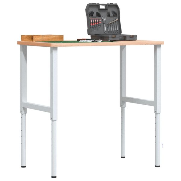 vidaXL Pracovný stôl 100x60x(71,5-98) cm bukový masív obdĺžnik