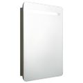 vidaXL LED kúpeľňová zrkadlová skrinka antracitová 60x11x80 cm
