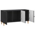 vidaXL TV skrinka 99 x 34,5 x 50 cm Čierna Kompozitné drevo