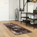 vidaXL Behúň MARSA Čierna 50 x 150 cm Polyester a PVC