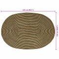 vidaXL Kusové koberce Prírodná a čierna 152 x 245 cm Juta