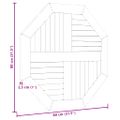 vidaXL Stolová doska 80x80x2,5 cm osemuholník masívne teakové drevo