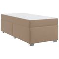 vidaXL Rám postele Kapučínová 90 x 200 cm látka