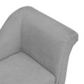 vidaXL Pelech pre psa s vankúšom sivý 83x44x44 cm plyš