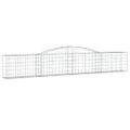 vidaXL Oblúkový gabionový kôš 15 ks 400x30x60/80 cm pozinkované železo