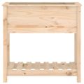 vidaXL Kvetináč s policou 82,5x34,5x81 cm masívna borovica