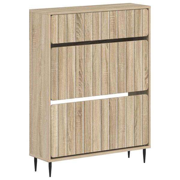 vidaXL Skriňa na topánky ZWOLLE 78 x 24 x 103 cm Kompozitné drevo