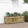vidaXL Záhradný kvetináč 90x31x31 cm impregnovaná borovica