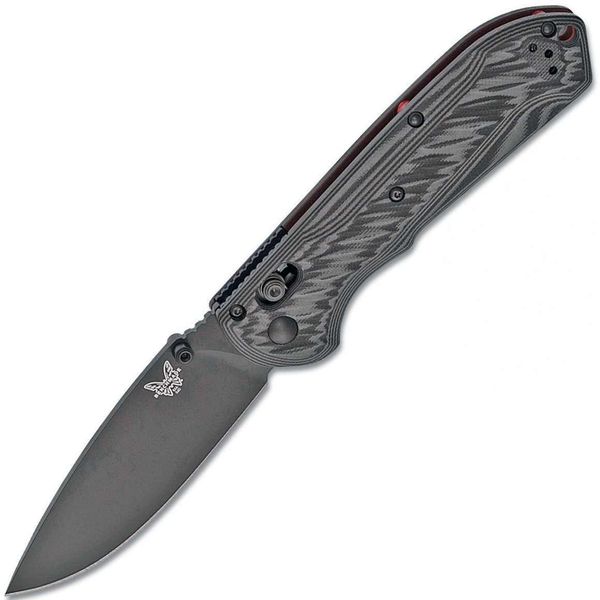 Benchmade 560BK-1 FREEK vreckový nôž 9 cm, Cerakote, čierno-šedá, červená, G10