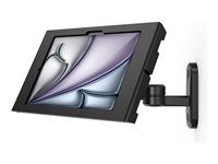 Black - Montážna sada (polohovateľný držiak, kryt) - odkrytá predná/zadná kamera a senzory - pre tablet - uzamykateľný - kov - čierna - veľkosť obrazovky: 11" - montáž na stenu - pre Apple 11-palcový iPad Air (M2, M3)