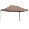 vidaXL Skladací pop-up párty stan hnedý 440x292x315 cm