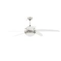 vidaXL Ozdobný stropný ventilátor s osvetlením 128 cm biely