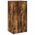 vidaXL Recepčný stôl dymový dub 200x50x103,5 cm kompozitné drevo