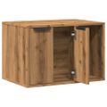vidaXL Uzavretý box na stelivo dub artisan 60x40x40cm kompozitné drevo