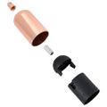 vidaXL držiaky lámp 2 ks Rose Gold E27