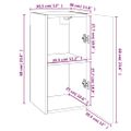 vidaXL TV skrinky 4 ks sivé sonoma 30,5x30x60 cm spracované drevo