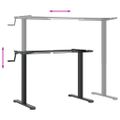 vidaXL Rám stola na státie čierny (94-135)x60x(70-114) cm oceľ