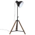 vidaXL Podlahová lampa 25 W čierna 75x75x90-150 cm E27
