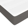 vidaXL Matrac s taštičkovými pružinami stredná tvrdosť sivý 80x200x20 cm látka