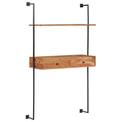 vidaXL Nástenný stôl z akáciového dreva 90x40x170 cm