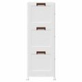 vidaXL stohovateľný úložný box kolesami 3vrstvový 75L 64x39,5x110,5 cm
