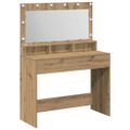 vidaXL Toaletný stolík Remeselný dub 100 x 41 x 135 cm