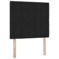vidaXL Postel s úložným prostorem a matrací Čierna 90 x 200 cm Zamat
