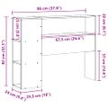 vidaXL Čelo postele s úložným priestorom biele 90 cm borovica