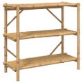 vidaXL 3-poschodový regál 100x40x90 cm bambus