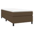 vidaXL Posteľný rám s boxspringom tmavohnedá 100x200 cm látka