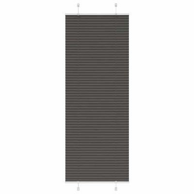 vidaXL plisovaná roleta čierna 70x200 cm Šírka látky 69,4 cm