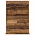 vidaXL Regál na časopisy Staré drevo 70 x 41 x 96 cm Kompozitné drevo