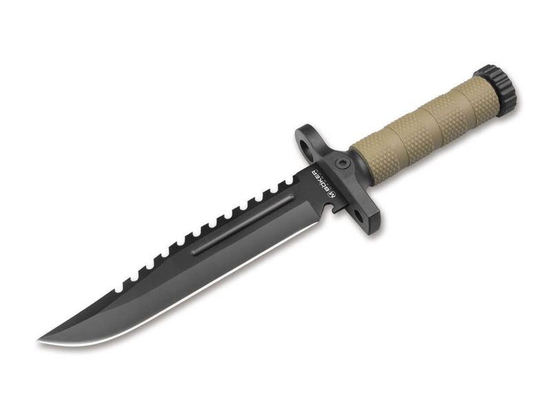 Magnum 02SC005 M-Spec Survival Knife nôž na prežitie 20 cm, čierna, zelená, FRN, plastové puzdro