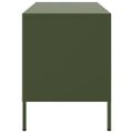vidaXL TV skrinky 2 ks olivovo-zelené 68x39x50,5 cm oceľ