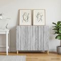 vidaXL Servírovacia skriňa Sivá sonoma 89 x 34,5 x 80 cm