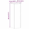 vidaXL Stojany na rastliny 2 ks dub artisan 25x25x80 cm kompoz. drevo