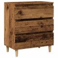 vidaXL Komoda staré drevo 60x35x70 cm spracované drevo