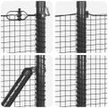 vidaXL Zváraný drôtový plot s hrotmi 50 x 0,4 m Oceľ s PVC povrchom